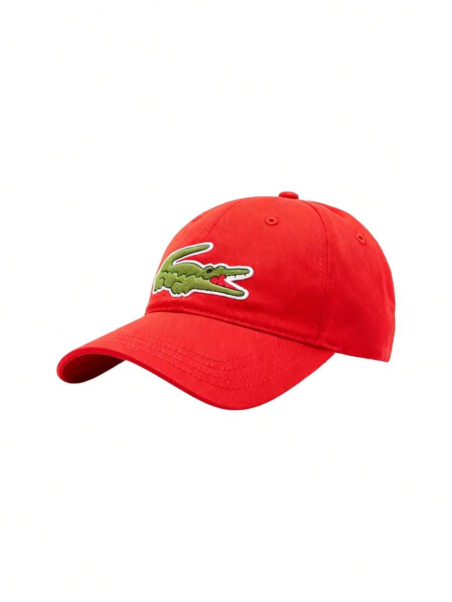 Adjustable Organic Cotton Twill Unisex Cap Red - Red - View 1