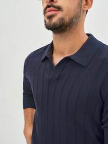 Manfinity CityGents Áo len dài tay cổ polo trơn màu thường ngày cho nam, Thu/Đông - Nhiều màu - Xem 5