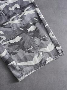 ROMWE MEN Street Life Quần Jeans Cargo Cong Rằn Ri Dáng Rộng Cho Nam - Nhiều màu - Xem 4