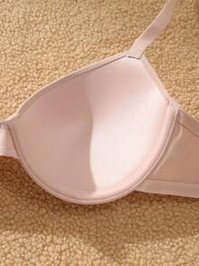 3件套女士纯色舒适钢圈文胸 - 彩色 - 查看 5