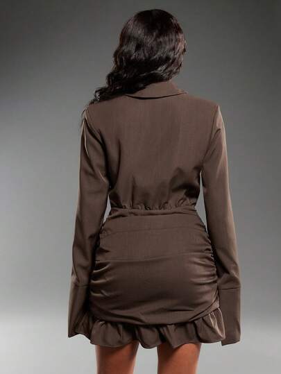 Normani Elegante Ruched Commuter Dress view 2