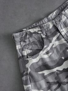 ROMWE MEN Street Life Quần Jeans Cargo Cong Rằn Ri Dáng Rộng Cho Nam - Nhiều màu - Xem 5