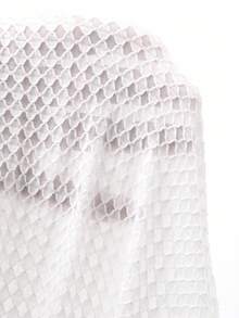 Livesso Áo thun polo cổ bẻ đơn giản màu trơn dành cho nữ - trắng - Xem 6
