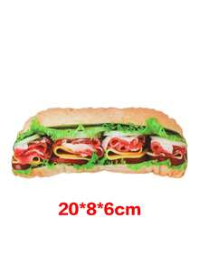 Juguete masticable para perros con forma de pan - Juguete de dentición suave y resistente a mordeduras para cachorros y perros pequeños - Juguete interactivo y divertido - Multicolor - Ver 11