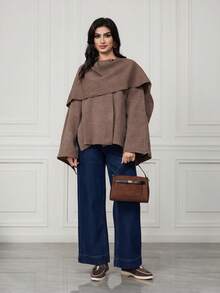 Sleekvia 女式金属装饰休闲平底乐福鞋 - 巧克力棕 - 查看 6