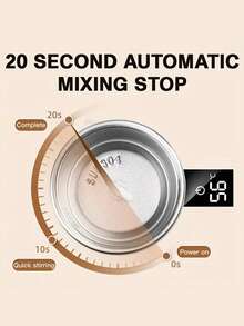 JMMO Digital Smart Temperature-Measuring Magnetic Automatic Stirring Cup Electric Coffee Cup, Milkshake Cup, Fitness Protein Shaker Cup