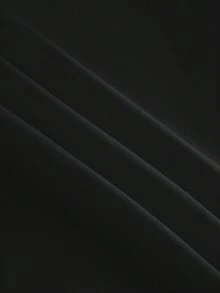 Chiquease 女士撞色字母拉链半领长袖卫衣 - 黑色 - 查看 3