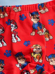 SHEIN | PAW Patrol Young Boy Comfortable Cute Cartoon Dog Print Undershirt Tank Top And Boxer Briefs Set