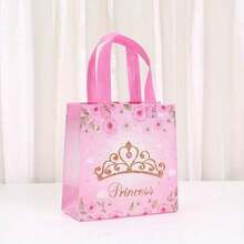 Prince And Princess Party Favor Bags With Handles Prince Princess Goodie Gift Candy Birthday Candy Goodie Bags For Gender Reveal Party Baby Shower Wedding Supplies - Multicolor - View 4