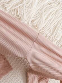 SHEIN 3pcs Toddler Boys' Casual Comfortable Brown Knitted Bottoms Set, Autumn/Winter - Multicolor - View 7