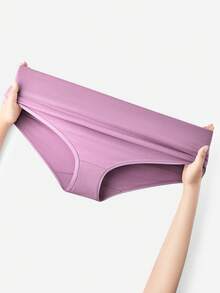 LUVLETTE Plus 3-Pack Cotton High Waist Briefs Women Underwear Panties Set--Black - Multicolor - View 6