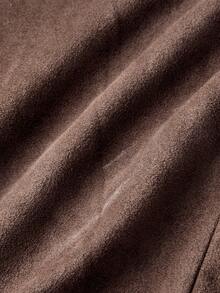 SHEIN MOD 女士波西米亚风70年代流苏无袖外套，秋季外套上衣，女士秋季夹克，西部夹克，牛仔夹克 - 咖啡棕 - 查看 4