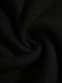 SHEIN Teen Boys' Floral Gray Double-Layer Collar Sweatshirt, Casual, Collegiate Style, Comfortable, Fashionable, Minimalist, Versatile, Soft Fabric, Suitable For Daily Wear, School, Outings, Outdoor Activities, All Seasons Plain Sweatshirt Boy Black Sweatshirt Oversized Sweatshirt Boys Sweatshirts Teen Black - Black - View 7