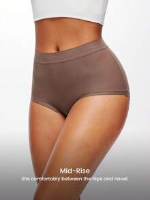 LUVLETTE 3条装中腰基础款隐形三角内裤女士内裤套装 - 休闲舒适 - 彩色 - 查看 9