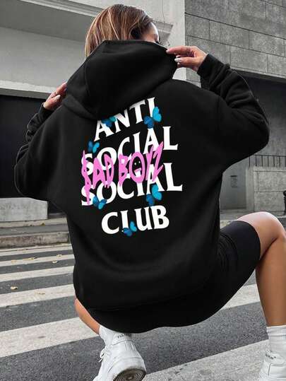 [2025 nueva llegada] otoño e invierno de las mujeres con capucha patrón de hoodies diseño de impresión moda casual versátil caliente manga larga suelta hoodies de las mujeres sudaderas con capucha