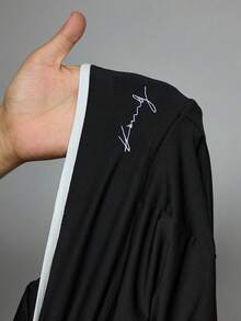 Slaydiva 2025秋冬新款休闲简约百搭撞色包边喇叭裤，适合返校、返校节、万圣节、锐舞派对、外出、健身、慢跑、早午餐等场合，黑色喇叭裤，黑色打底裤，喇叭运动裤，秋季女装，冬季女装 - 黑色 - 查看 10