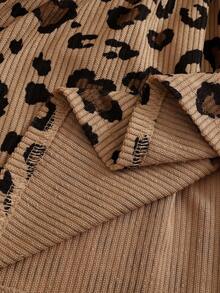 SHEIN 女孩复古格子连衣裙 + 人造毛皮背心两件套，长袖喇叭袖，秋冬甜美装扮 - 米色 - 查看 6