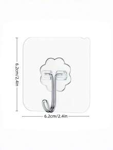 Perchero de pared blanco sin marcas, autoadhesivo sin necesidad de perforar, organizador para llaves, sombreros, toallas, solución de almacenamiento para baño, dormitorio, oficina, cocina, artículos esenciales para el hogar, imprescindibles para la organización del hogar