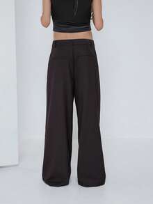 COUREZ 前褶中筒修身西裤 / Y2K 风格外出穿搭 秋季女装 秋季服装 优雅