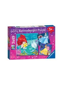 Ravensburger Disney Princess Princess Adventure 3x49 Piece Jigsaw Puzzle Age 5 Years+ 9350 - Multicolor - View 1