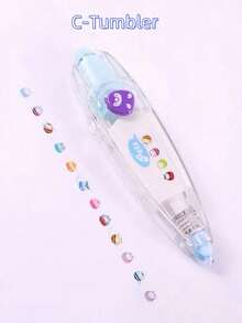 1 pezzo Nastro correttore meccanico casuale e carino stile Kawaii, ottimo per decorare diari e forniture scolastiche
