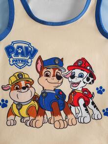 SHEIN | PAW Patrol Young Boy Comfortable Cute Dog Print Tank Top And Trunk Set