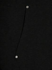 SHEIN Teen Boys' Floral Gray Double-Layer Collar Sweatshirt, Casual, Collegiate Style, Comfortable, Fashionable, Minimalist, Versatile, Soft Fabric, Suitable For Daily Wear, School, Outings, Outdoor Activities, All Seasons Plain Sweatshirt Boy Black Sweatshirt Oversized Sweatshirt Boys Sweatshirts Teen Black - Black - View 6