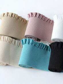 2码/包 DIY服装蕾丝松紧带，腰带弹力丝带 - 适用于DIY连衣裙、衣服、裤子、鞋子和帽子装饰