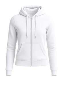 Juicy Couture Women's Full Zip Sweatshirt White - White - View 4