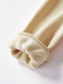 两件套女童刺绣字母拉链连帽衫和裤子套装，带保暖内衬，适合外出、居家和休闲穿着，秋冬季