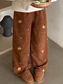 DAZY Tween Girls' Casual Pants, Autumn - Brown - View 4