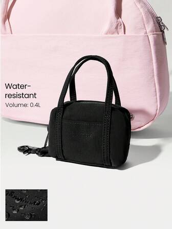 GLOWMODE 0,4L Piccolo ma potente portachiavi per borsa imbottita con texture trapuntata e logo, impermeabile, per uso quotidiano e casual