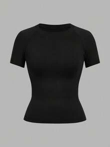 Velisys Velisys 2 Pcs Sport Studio Summer Casual Solid Color Seamless Short Sleeve Sports T-Shirt - Multicolor - View 7