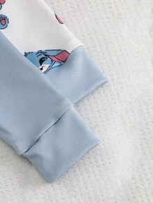 2pcs Baby Boy Soft & Comfy Snug Fit Sleepwear Set, Cute Rabbit Cartoon Zipper Long Sleeve Top And Long Pants Jumpsuit Pajamas Baby Pajamas Baby Sleep Wear 2 Way Zipper Footed Pajamas For Baby Baby Bunny Pajamas Back To School Clothes Travel Clothes Pajama Summer Fall Clothes Pajamas Sets Snug Fit Tight Fit Pajamas Winter
