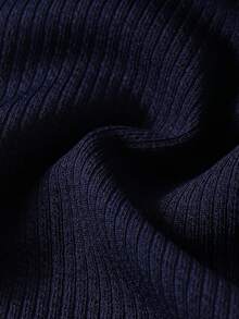 SHEIN Cute & Casual Blue & White Striped Long Sleeve Top Paired With Blue Pants, Floral Decor Newborn Outfit