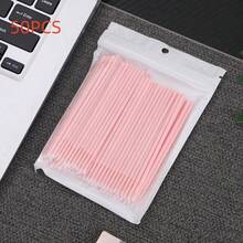 50/100pcs Nano Cleaning Swabs, Ultra Fine Makeup Remover Sticks For Eye Makeup, Contouring, Eyeliner, Lips And Skin Cleansing - Multicolor - View 18