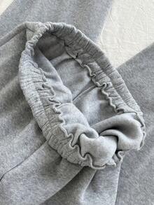 Comfortcana Plus Spring Solid Elastic Waist Sweatpants