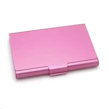 1pc Creative Business Card Box, Aluminum Alloy Business Card Box, Business Card Holder, Business Card Holder, Business Card Holder, Card Storage, Business Card Storage, Credit Card Case, Wallet, Home Storage Box, Office Supplies And Office Storage. - Multicolor - View 20