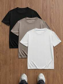 SWAVVY Men's Casual T-Shirt Multi-Pack, Versatile For Everyday Wear - Multicolor - View 1