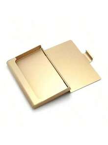 1pc Creative Business Card Box, Aluminum Alloy Business Card Box, Business Card Holder, Business Card Holder, Business Card Holder, Card Storage, Business Card Storage, Credit Card Case, Wallet, Home Storage Box, Office Supplies And Office Storage. - Multicolor - View 5