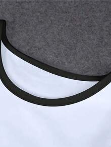 INAWLY 热销推荐，简约黑白撞色骑士Logo女式修身连衣裙，适合日常购物、约会和通勤，时尚修身百搭。 - 白色 - 查看 4