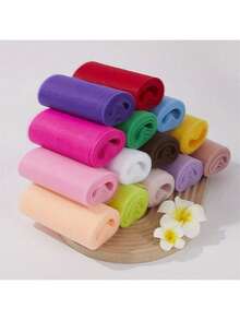 1pc Tulle Roll Spool White Organza Roll Red Blue Tulle Organza Fabric Tutu Skirt Girl Shower Decor Party Supplies DIY 25 Yards*15cm,Christmas - Multicolor - View 4