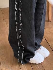 DAZY Tween Girls' Casual Pants, Autumn - Dark Grey - View 6