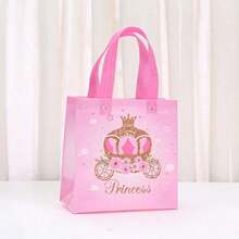 Prince And Princess Party Favor Bags With Handles Prince Princess Goodie Gift Candy Birthday Candy Goodie Bags For Gender Reveal Party Baby Shower Wedding Supplies - Multicolor - View 14
