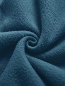 SHEIN BASICS Pantaloni casual e morbidi da donna in maglia con tasche e colore unito - Blu - Visualizzare 4