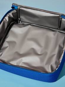 Transformers X SHEIN 1 Cartoon Character Printed Thermal Insulation Lunch Bag, Two Portable Ways To Keep Food Warm Or Cold, Picnic Bag, Large Capacity, Can Hold Lunch Boxes And Drinks Or Fruit, Suitable For Picnics, Camping, Travel, Family Use, Suitable For Families, Students,Gift Ideas - 藍色 - 查看 5