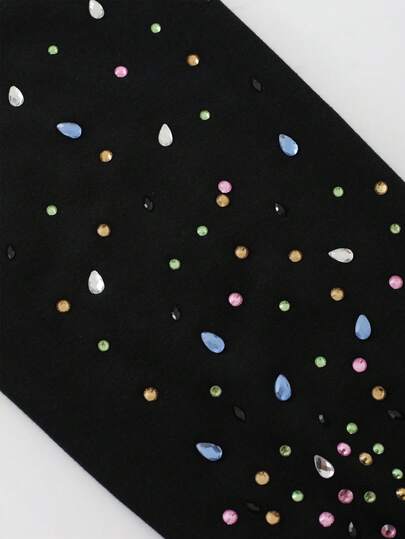 Teletubbies X ROMWE Men's Autumn Dipsy Pattern Rhinestone Embellished Loose Hoodie Sweatshirt