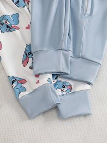 2pcs Baby Boy Soft & Comfy Snug Fit Sleepwear Set, Cute Rabbit Cartoon Zipper Long Sleeve Top And Long Pants Jumpsuit Pajamas Baby Pajamas Baby Sleep Wear 2 Way Zipper Footed Pajamas For Baby Baby Bunny Pajamas Back To School Clothes Travel Clothes Pajama Summer Fall Clothes Pajamas Sets Snug Fit Tight Fit Pajamas Winter