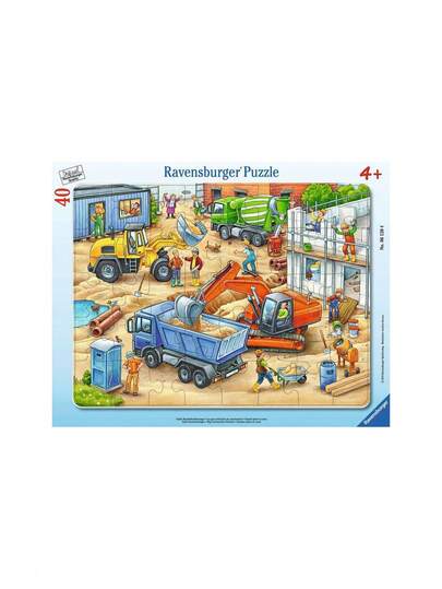 Ravensburger Big Construction Vehicles 40 Piece Jigsaw Puzzle Age 4 Years+ 6120