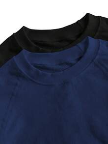 Velisys Velisys 2 Pcs Sport Studio Summer Casual Solid Color Seamless Short Sleeve Sports T-Shirt - Multicolor - View 4